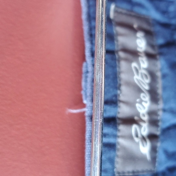 Eddie Bauer blue 6 pocket 98% cotton crop. Specially dyed size 10 - Picture 4 of 12